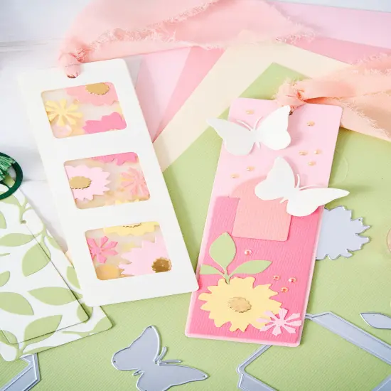 Sizzix Thinlits Die Set By Eileen Hull 10/Pkg-Floral Pocket And Paperclips {6}