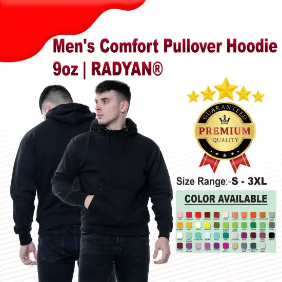 Men's Comfort Long Sleeve Pullover Hoodie ROYAL {2}