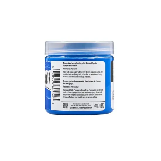 FolkArt Super Thick Acrylic Paint Deep Blue 4 oz {4}