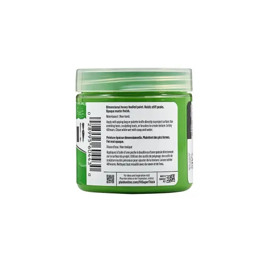 FolkArt Super Thick Acrylic Paint Leafy Green 4 oz - 60443 {6}