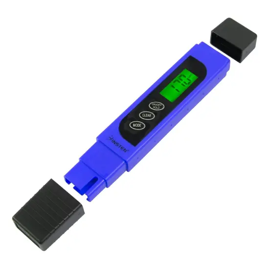 Insten - TDS Meter Digital Water Tester for Drinking Water, 3-in-1 TDS, 0-9999ppm, Temperature and EC Meter with Carrying Case, Blue {1}