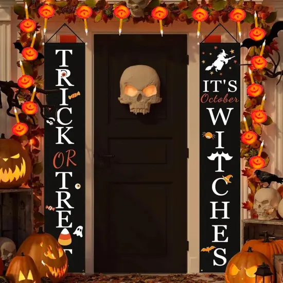 Orange Vintage Halloween String Lights - Jack O Lantern {5}