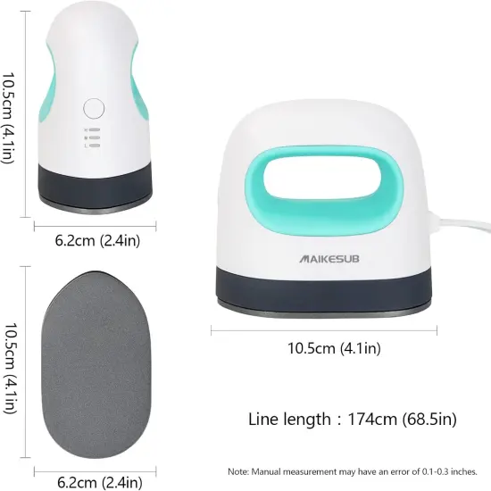 Mini Heat Press Machine Easy to Use for T Shirts Shoes Hats Small HTV Iron on Vinyl Projects Portable Heating Transfer Iron Green {2}