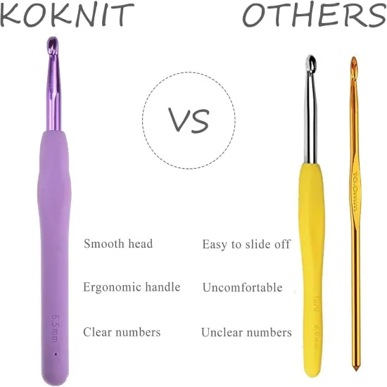 KOKNIT 12 PCS Crochet Hooks {2}
