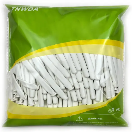 100 pack White Balloons {4}