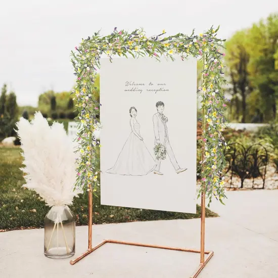 6FT Flower Summer Floral Garland Artificial, Faux Daisy and Lavender Flower Garland Hanging Vinse Summer Floral Fake Garland {4}