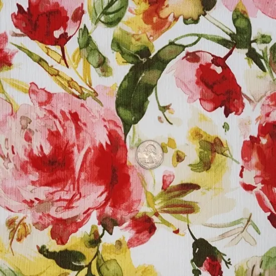 1 Yard Neutral Rayon Crepon Fabric Lightweight Pleated Textured Material for Skirts Blouses 50/52" Wide {4}