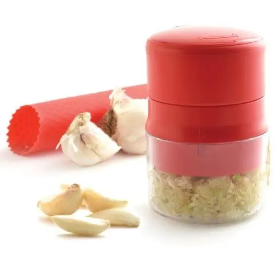 Norpro Twist N' Mince Garlic Clove Peeler and Mincer Set {5}
