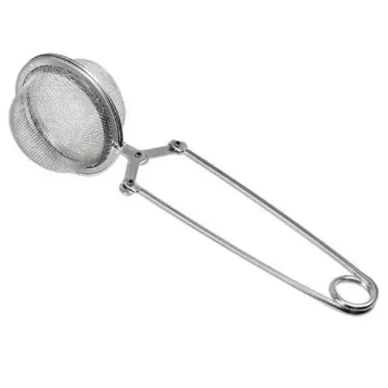 Chef Craft Stainless Steel Snap Mesh Ball Tea Infuser - Loose Leaf Tea Filter Strainer with Handle {3}