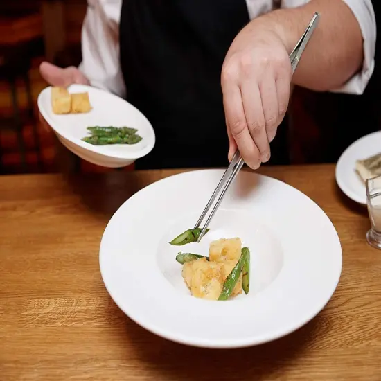 HIC 11.75" Stainless Steel Food Turning and Saute Tong {4}