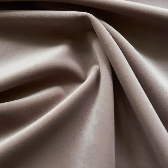 Giselle Velvet Upholstery Fabric 100% Polyester, 55" Wide, Flame Resistant & Durable Dove {1}