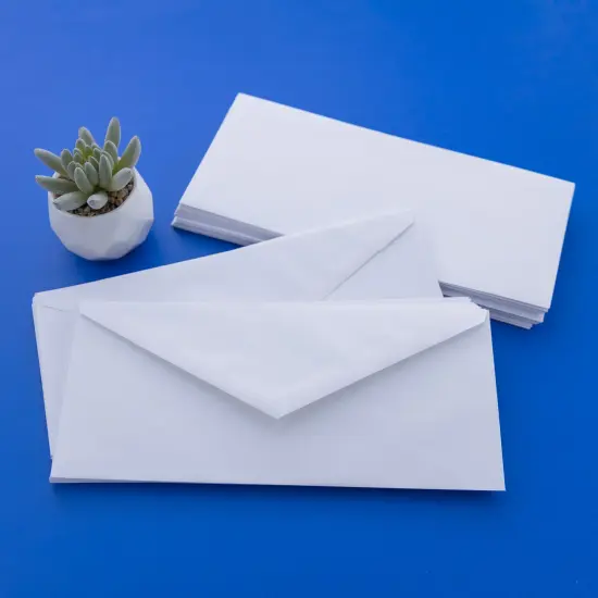 BAZIC #10 Gummed Closure White Envelope (50/Pack) {6}