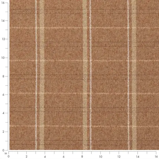 Upholstery Fabric - Coral & Peach Plaid Upholstery Fabric 54 Inches" {3}