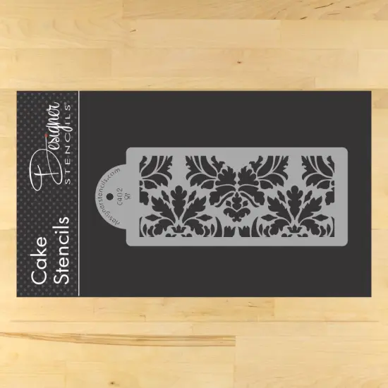 Damask Cake Stencil Tier #2 | C402 by Designer Stencils | Cake Decorating Tools | {1}