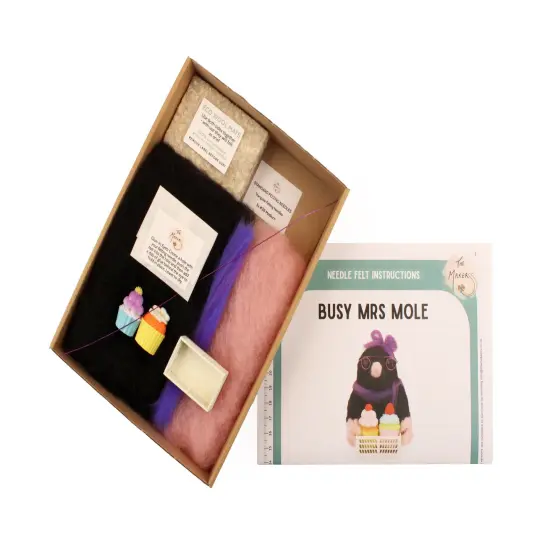 Felting Kit - Busy Mrs Mole Needle Felt Kit {4}
