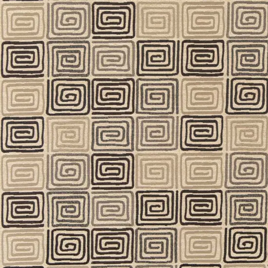 Granite - GreySilver AbstractGeometric,greek Key Upholstery Fabric 54 Inches" {1}