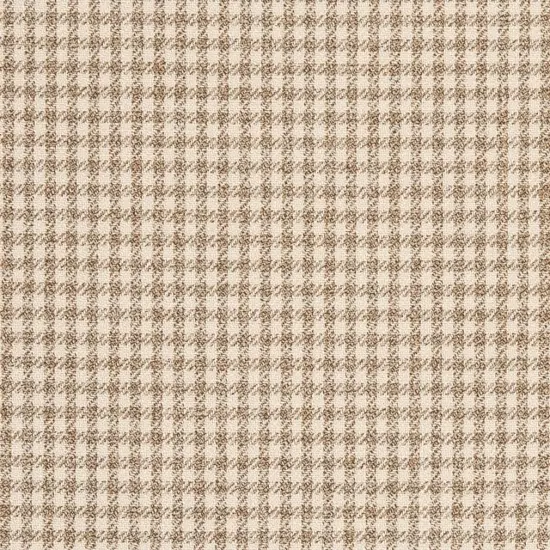 Check Sand - Beige & Taupe Check & Houndstooth,Small Scale Upholstery Fabric 54 Inches" {1}