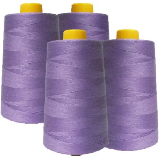 4 Pack of 6000 Yard Lavender Spools Sewing Thread All Purpose for Everyday Sewing {1}