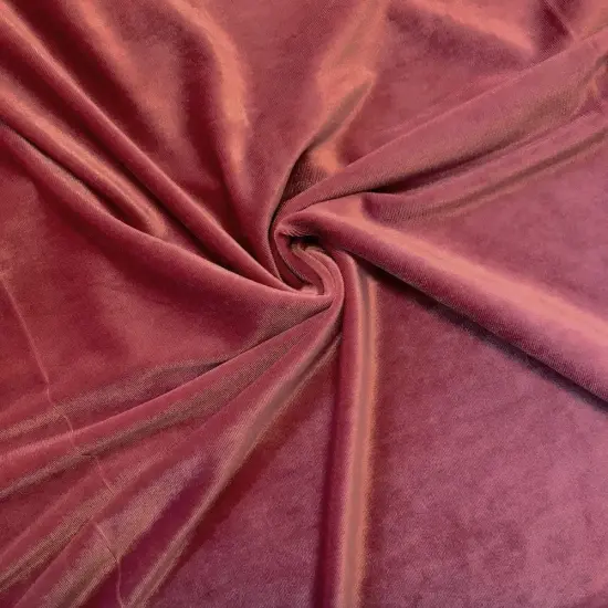 1 Yard Soft Stretch Velvet Fabric for Dresses Costumes Upholstery and DIY Projects 58 60 Inch Width Mauve {1}