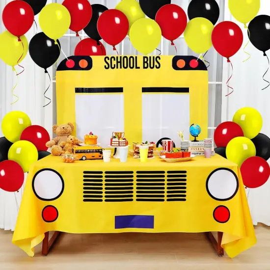2 Pcs School Bus Party Decorations First Day of School {3}