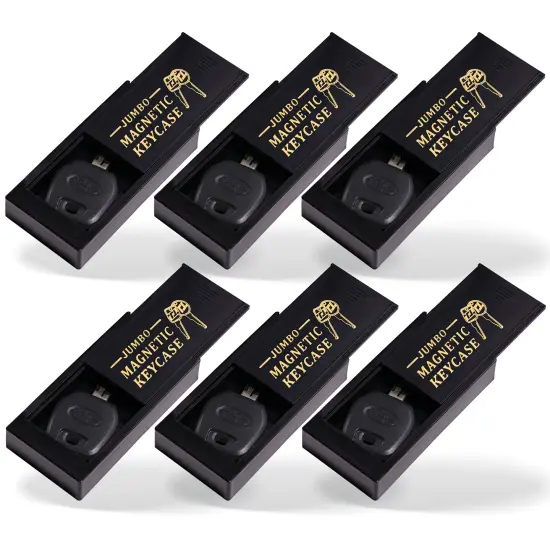 RamPro Magnetic Hide A Key Holder – Plastic Key Hider for Car, Home, Office, or Vehicle – Store Spare Key Safely – 3 Pack {3}