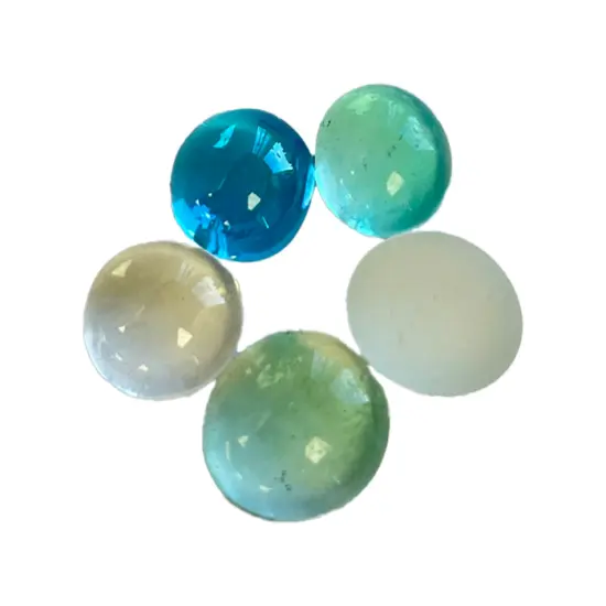 Admiral Blue Mix Glass Nuggets - 12oz Bag - Flat Glass Gems/Beads - Decorative Glass Stones - Great for Mosaics and Other Glass Projects {2}