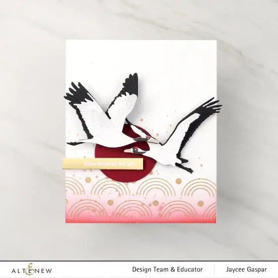 Red-Crowned Cranes Layering Die Set {2}