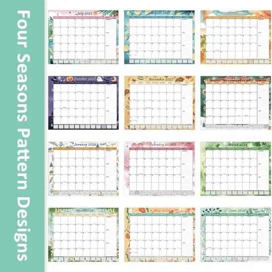 Desk Calendar 2025-2026 - 22'' x 17'' - Seasons {3}