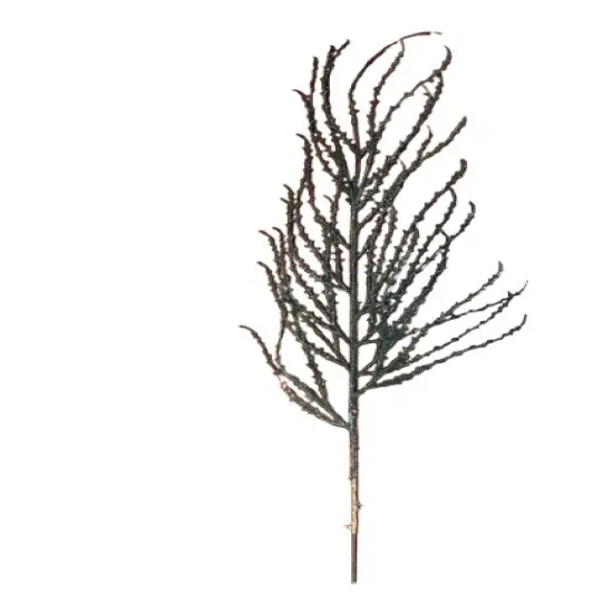 36" Black Flocked Branch Halloween Artificial Plastic Pick {5}