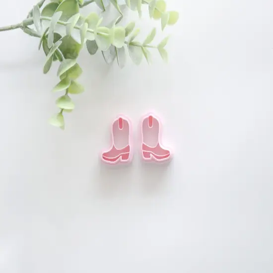 Cowboy Boots Polymer Clay Cutter Set &ndash; Western Earring Making Tools (Set of 2) {2}
