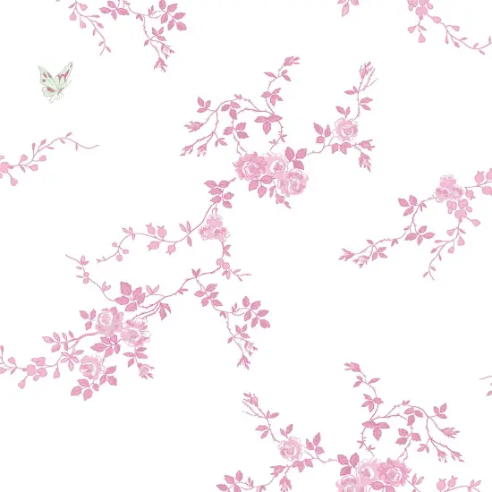 Rachel Ashwell Butterflies Pink Wallpaper {4}