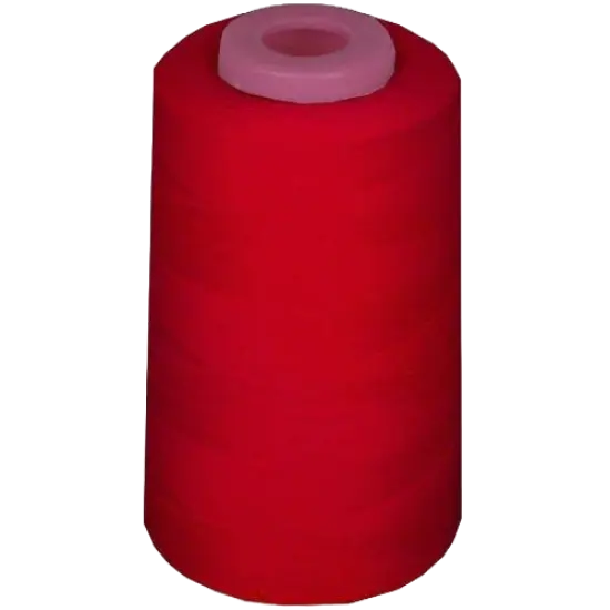 1 Pack of 6000 Yard Red Spools Sewing Thread All Purpose 100% Spun Polyester Overlock Cone Durable {1}