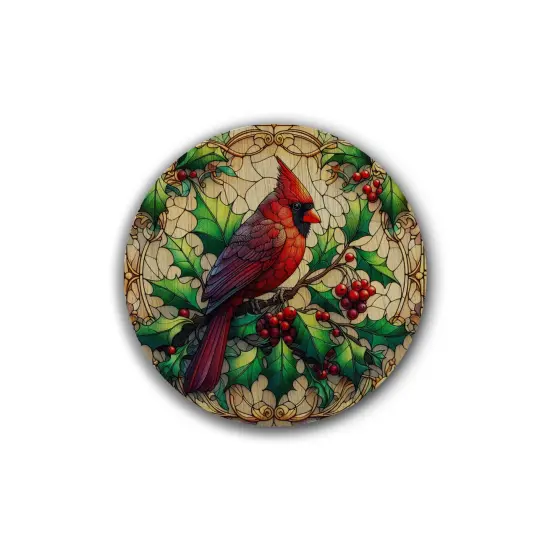 Christmas Cardinal Coasters - 4pk {1}