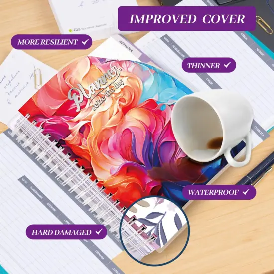 Academic Planner 2025-2026 - 8.5" x 9.8" - 2025 Colorful World {4}