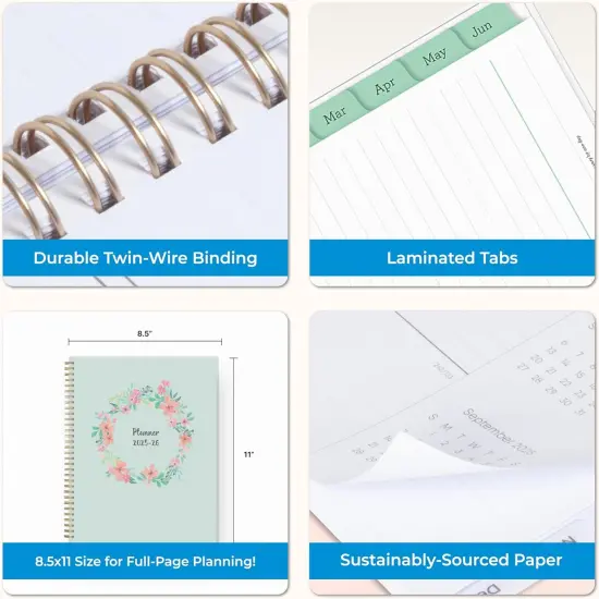 2025-2026 Academic Year Planner - 8.5" x 11" - Laurel {5}