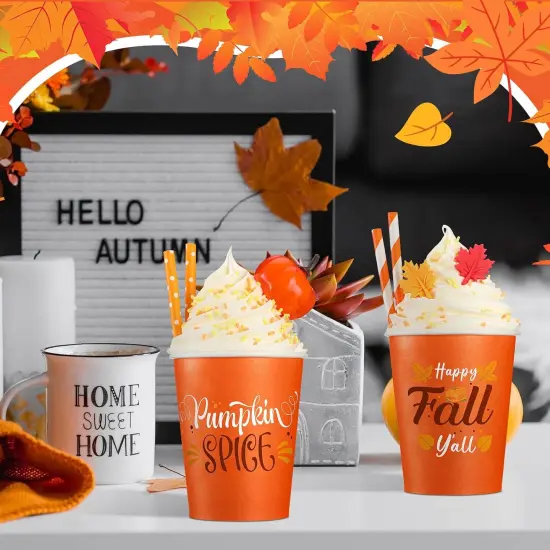 2PCS Faux Whipped Cream Cups Fall Decoration {2}