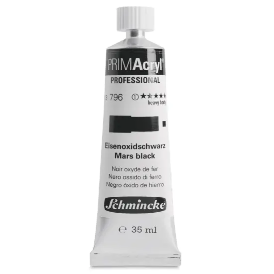 Schmincke Primacryl Professional Acrylic Paint - Mars Black, 35 ml Tube {1}