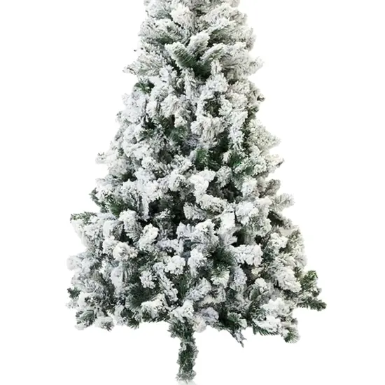 Snow Flocked Christmas Tree {4}