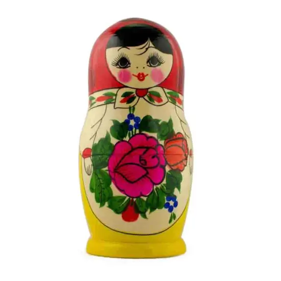 Set of 7 Wooden Dolls Nesting Dolls 7 Inches {5}