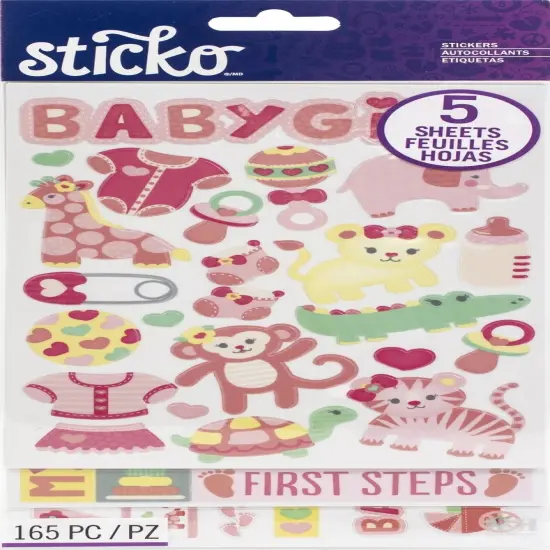 Sticko Baby Girl Flip Pack Stickers {1}