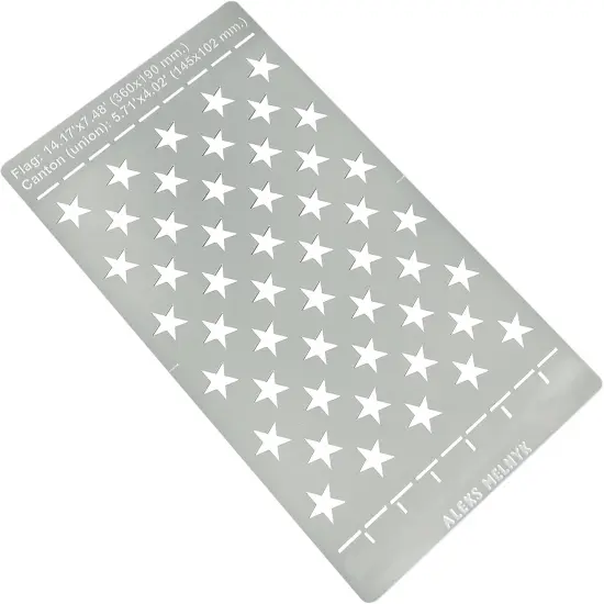 Stainless Steel 50 Star American Flag Stencil {2}