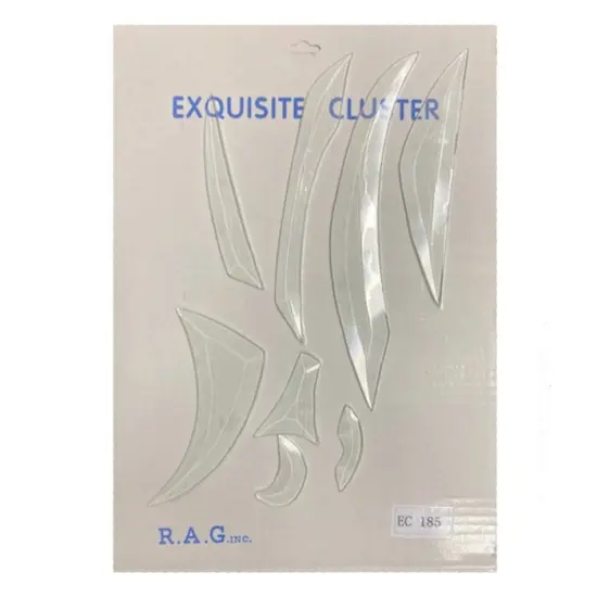 9-1/2" x 13" Exquisite Clear Glass Profile Eagle Bevel Cluster EC185 {3}