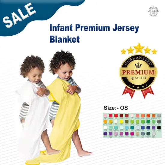 Rabbit Skins&reg; Infant Premium Jersey Blanket White {3}