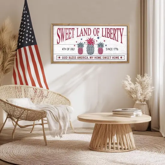 4th Of July Wall Art Decor - 23.6&times;11.8 Inch (Red) {4}