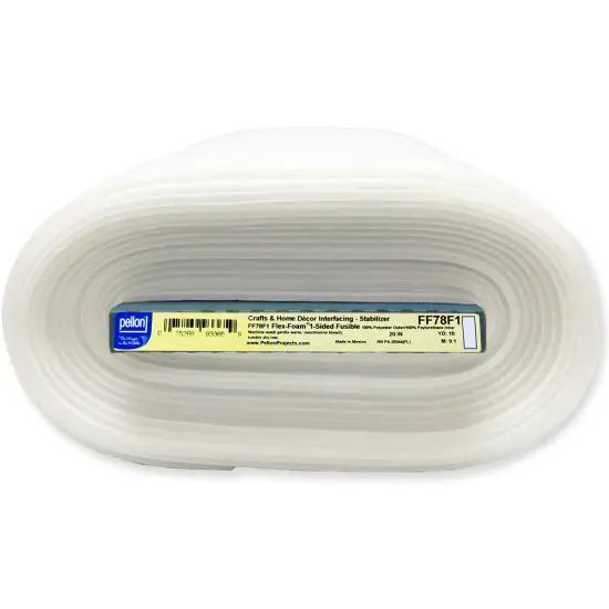 Pellon Flex-Foam 1-Sided Fusible Stabilizer-White 20"X10yd {1}