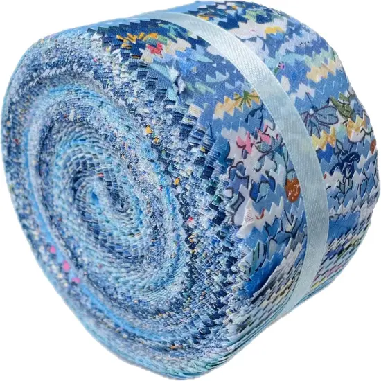 Jelly Roll Fabric - 20 Assorted Floral Prints, 100% Cotton,40 Pre-Cut Strips (2.5 x 44 Inch) {4}