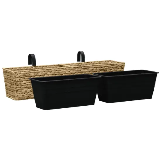 vidaXL Planters 2 pcs Water Hyacinth {3}