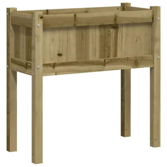 vidaXL Garden Planter with Legs 27.6"x12.2"x27.6" Impregnated Wood Pine {2}