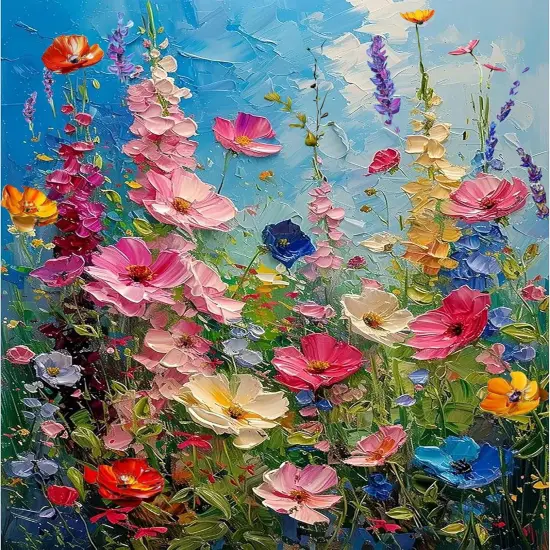 Wild Flowers Paint by Numbers Kits foer Adults - Flowers Paint by Number Adult, 16x20in {1}