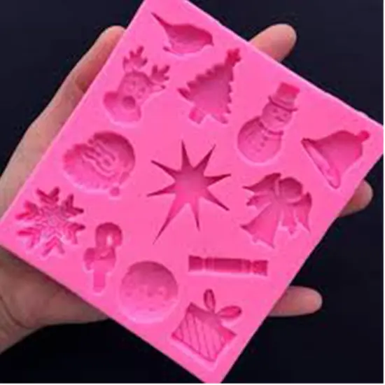 Christmas Silicone Mold Assorted Holiday Shapes for Candy Chocolate & Baking {3}